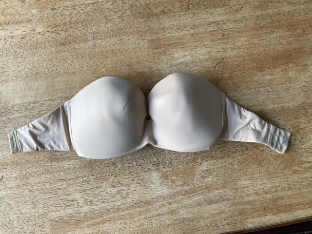 WONDERBRA ULTIMATE STRAPLESS Bra Magic Hands Seamless Cups Nude Beige 30DD  £15.00 - PicClick UK