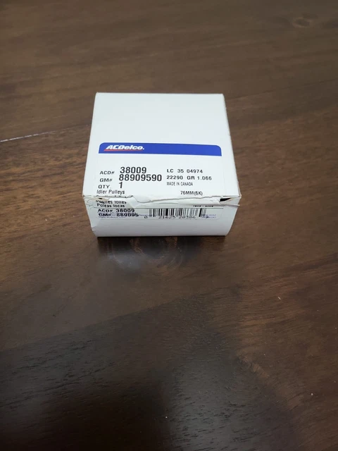 38009 / 88909590 AC Delco Accessory Belt Idler Pulley