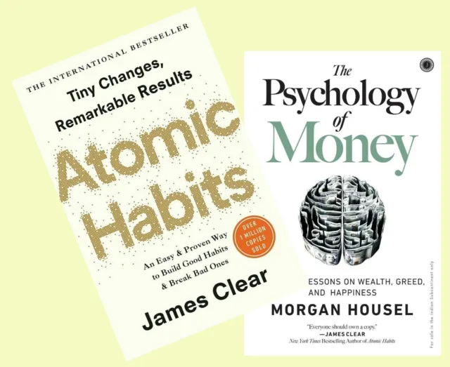 2-Bücher-Set (Atomic Habits + The Psychology of Money) Taschenbuch Neue Marke