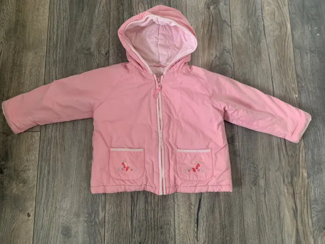 Cappotto imbottito rosa Marks & Spencers ragazze 1/5 - 2 anni