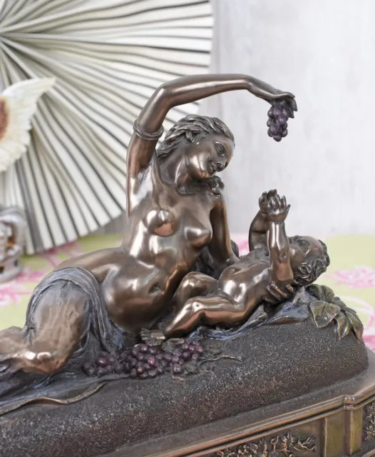 Antik Figur Venus  Amor Skulptur Göttin Liebe Erotik nackte Frau Engel Veronese 3