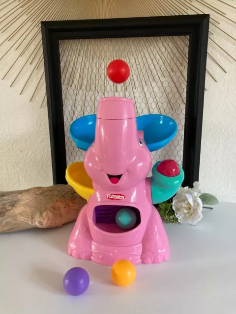 🍓 Jouet D'éveil Éducatif L'éléphant Playskool Aéro-Balles Elefun Rose 4 Balles