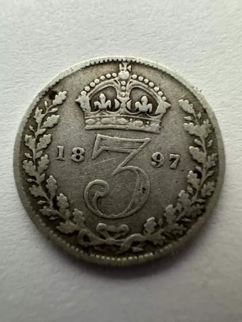 1897 - F 3p - 92.5% SILVER - VICTORIA - 3P