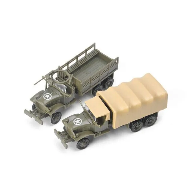1/72 World War II Allied CCKW-353 Off-Road 2Pcs Truck Model Military Model New