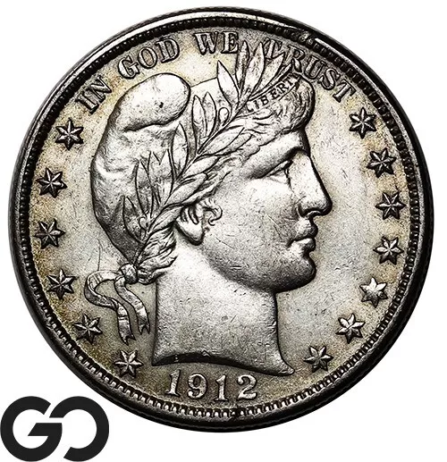 1912-D Barber Half Dollar, Choice Uncirculated++ Silver 50c ** Free Shipping!