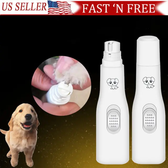 Professional Pet Dog Cat Nail Trimmer Grooming Tool Grinder Electric Clipper USA