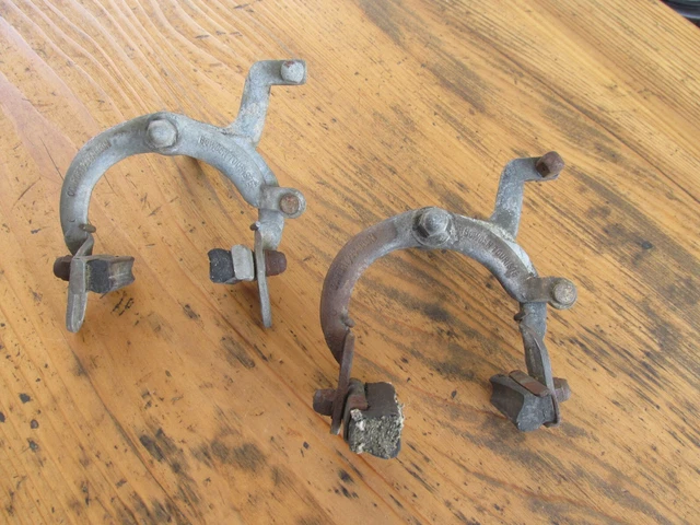 Lot De 4 Colliers Attache étrier De Frein Vélo Ancien - NOS - Pour Bowden