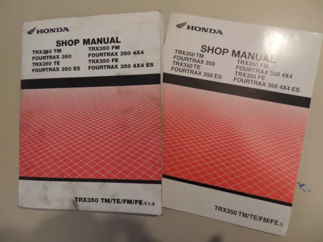 Werkstatthandbuch shop service manual Honda TRX350 2000-2003 Reparaturanleitung