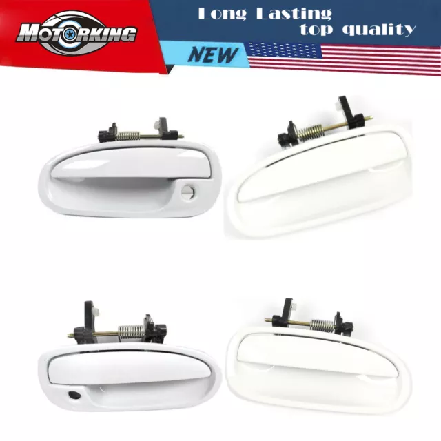 For 96-00 Honda Civic Silver NH578 Set 4 PCS Exterior Outside Door Handle DS926