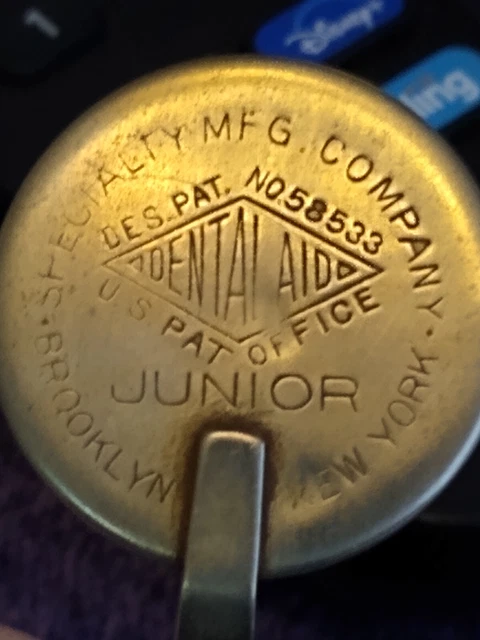 Vintage Junior Dental Aid Mirror Specialty Mfg. Co. Brooklyn N.Y.