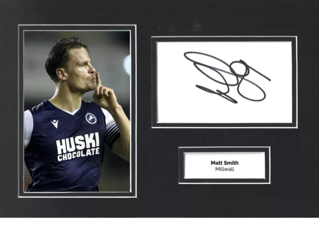 Matt Smith Hand Signed 12x8 Photo Display Millwall Autograph Memorabilia COA