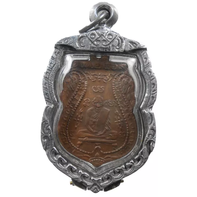 Top! Real Lp Grun Old Thai Buddha Amulet Pendant Very Rare !!!