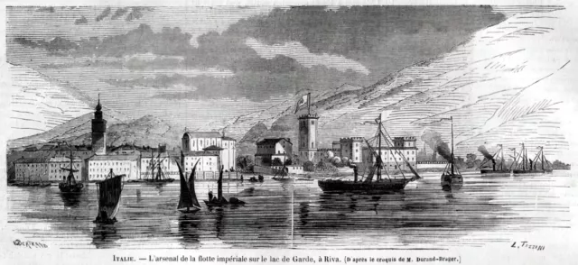 Riva del Garda: l'arsenale della flotta austriaca sul lago di Garda. 1866