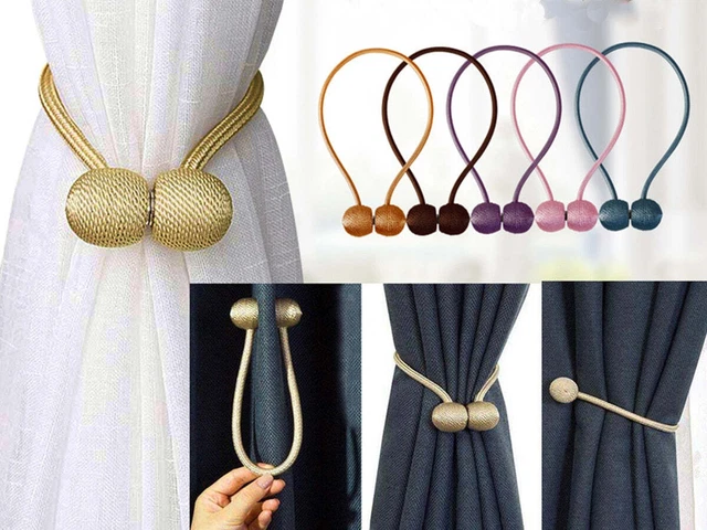 2 pcs Magnetic curtain tiebacks - curtain holdbacks, curtain accessories, curtai