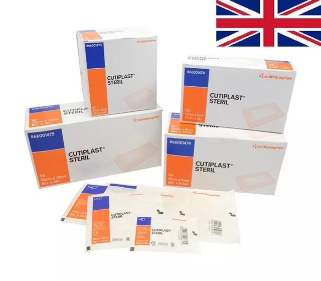 Cutiplast Steril Wound Dressing | Select Size & Quantity | Trusted UK Seller