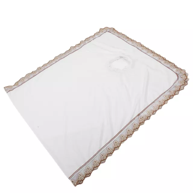 (Bianco) Copritavolo da massaggio spa lenzuola copriletto da massaggio con foro GSA
