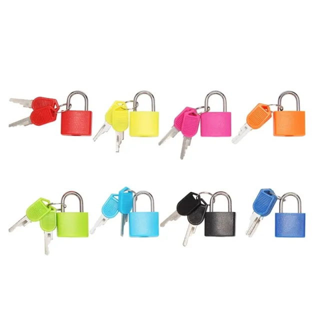 Confezione da 8 serrature piccolo lucchetto con chiave armadietto bagagli palestra blocco per OuS4D8