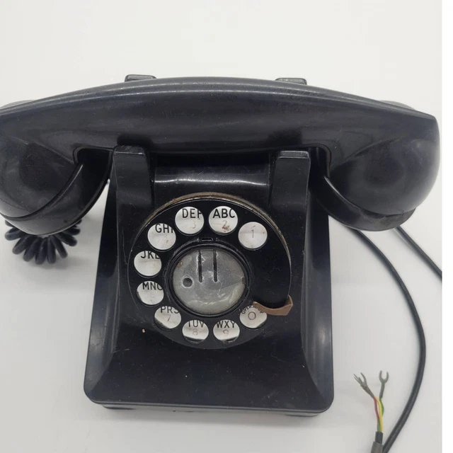 Vintage 1950 Telephone Western Electric Bell System F1 304 Rotary Phone Prop