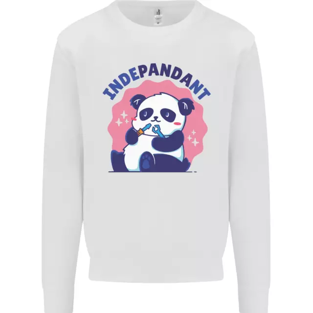 Felpa maglione bambini panda orso indipendente Indepandant divertente