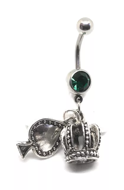 Queen of spades belly ring online