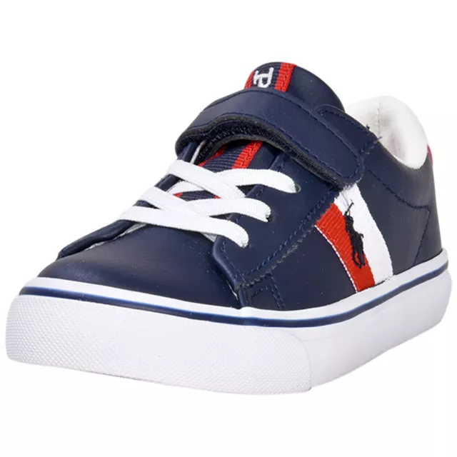Polo Ralph Lauren Infant/Toddler Boy's Westcott-II-PS Sneakers Navy/Red Shoes