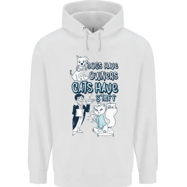 Dogs Have Owners Cats Have Staff Funny Childrens Kids Hoodie