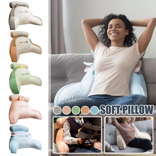 Reading Pillow Cushion Rest Pillows with Neck Support&Arms Lumbar Support Pillow