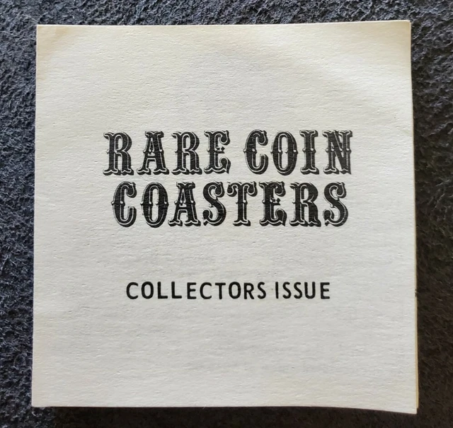 The Citizen's State Bank Rare Coin Coaster set of 6 Collectors Issue VINTAGE 8