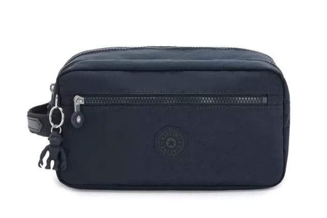 Kipling Agot Toiletry Washbag Blue Bleu Black