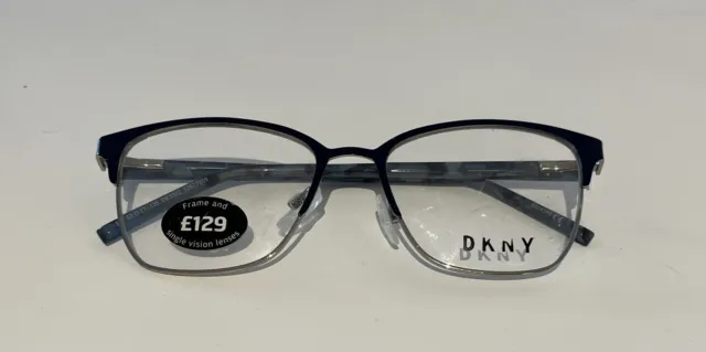 Women’s DKNY Eyewear Glasses Frames Lens DK3002 52-17-135 Brand New Blue RRP£129