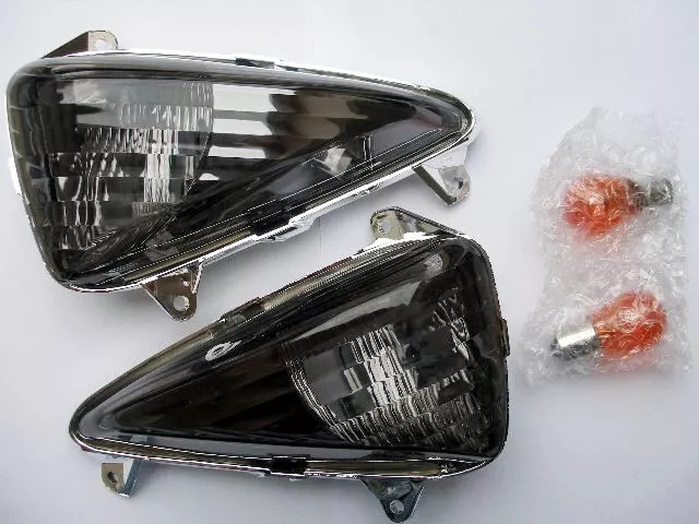 Schwarze Front Blinker Honda Varadero XL 1000 V SD02 smoked front signals