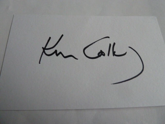 KEN COLLEY, signed card, actor, Admiral Piett in Star Wars