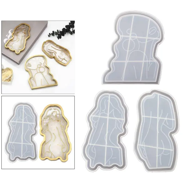 Silicone Coaster Mold Jewelry Making Mould Epoxy Resin Casting Molds Tray