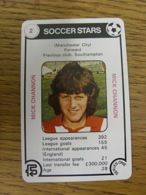 1977/1978 Soccer Stars Series 1: Card No.02) Mick Channon - Taken From The Trump