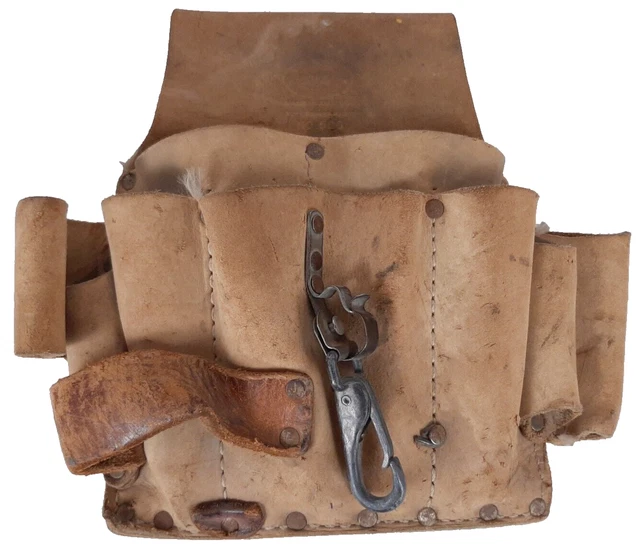 Nicholas Top Grain Cow Hide Leather Tool Bag Belt Pouch No. 500 Electricians Pal