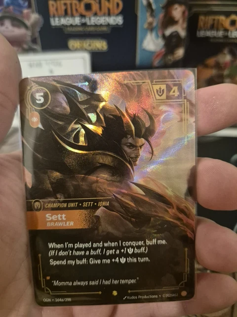 RIFTBOUND LEAGUE OF Legends Origins Alternate Art Sett Brawler 164a/298 ...