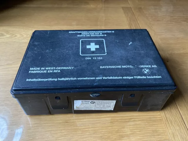 93 BMW E30 E24 First Aid Kit Vintage Original Rare E28 E34 Verband Kasten B  Rfa £149.00 - PicClick UK
