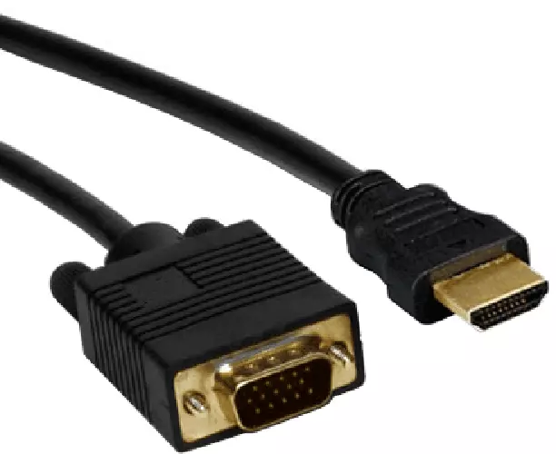 Cable Adaptador Vga Macho 15 Pines A Hdmi Macho 1,5 Metros