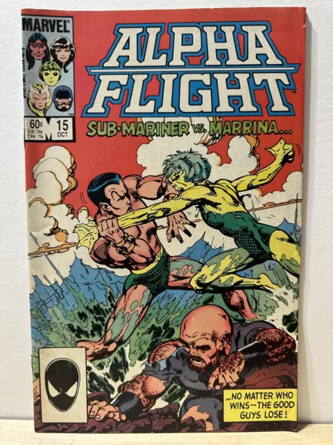 Marvel Comics - Alpha Flight #15 - Oct. 1984 - Blind Date - F/VF