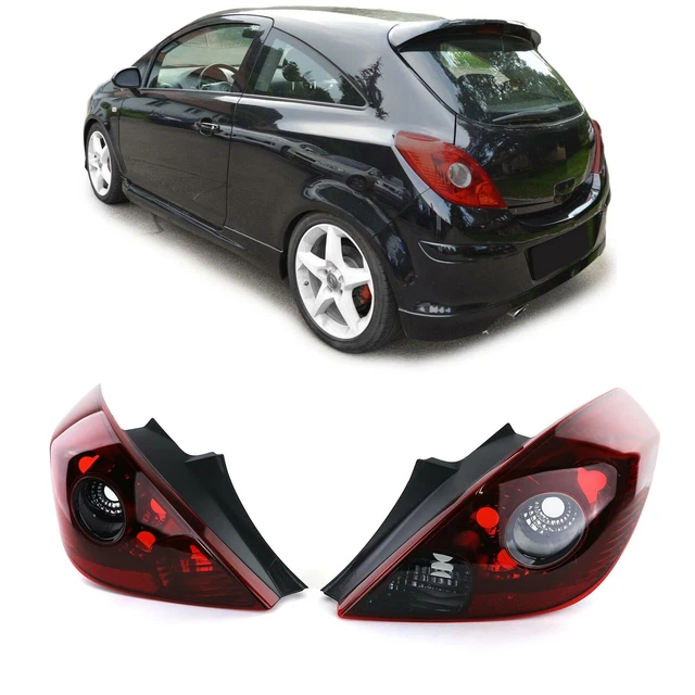 Renueva Tu Corsa B: Set De Faros Traseros Tuning 3D Negro (02.93-10.00)