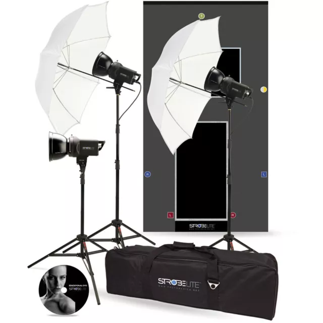 NEW WESTCOTT 3-HEAD(3x 300W)Studio Flash Kit + FREE S/box & Ring BOWENS S TYPE