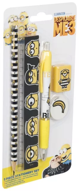 MINION DESPICABLE ME 3 Stationery Set,Notebook Party Bag Fillers School Gift