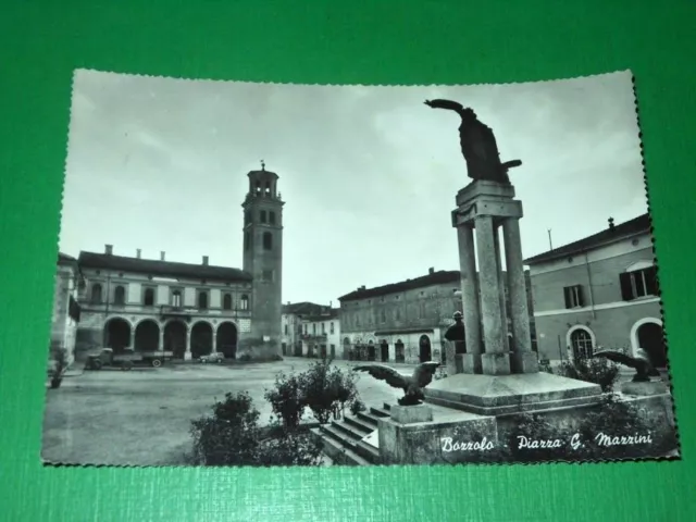 Cartolina Bozzolo ( Mantova ) - Piazza G. Mazzini 1960 ca.