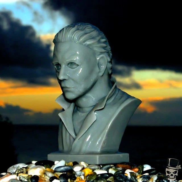 Michael Myers 3D 4K Print Resin Portrait Bust | Realistic Horror Collectible