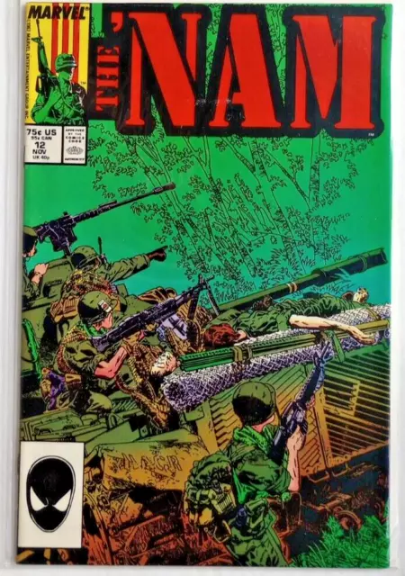 The Nam Comic Book #12 Marvel Nov 1987 Vintage Vietnam Collectible Military USA