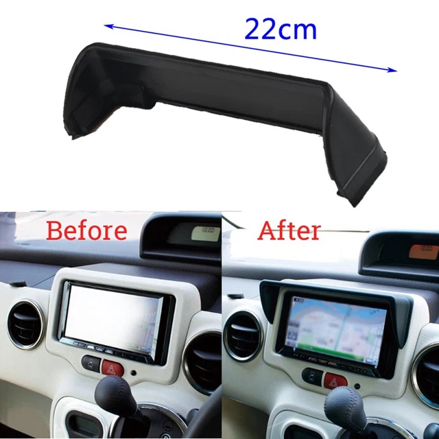 Anti-Glare 22cm Car Dash Radio Sun-Shade GPS Navigation Hood Cover Accessory