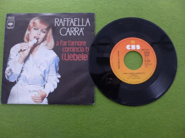 7inch-single-vinyl-raffaella-carra-a-far-l-more-comincia-tu-liebelei