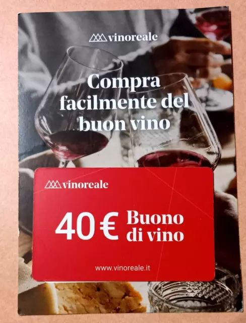 COUPON CODICE SCONTO "VINOREALE.IT "  €  40 su acquisto di € 80