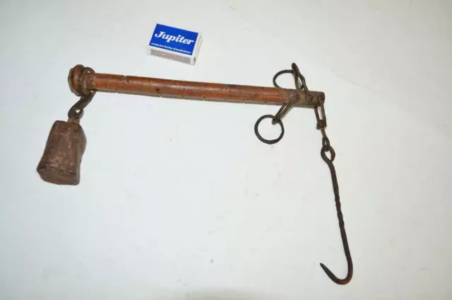 Antike Balkenwaage Waage um circa 1830-50 Laufgewichtswaage