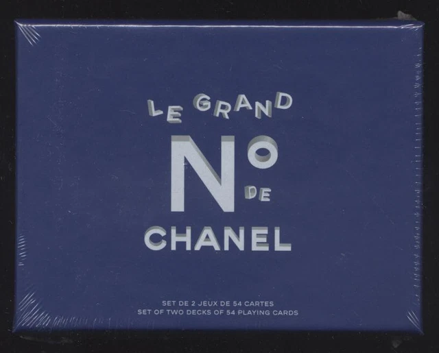 NEUF LE GRAND NUMERO CHANEL BOITIER de 2 JEUX DE 54 CARTES sous blister